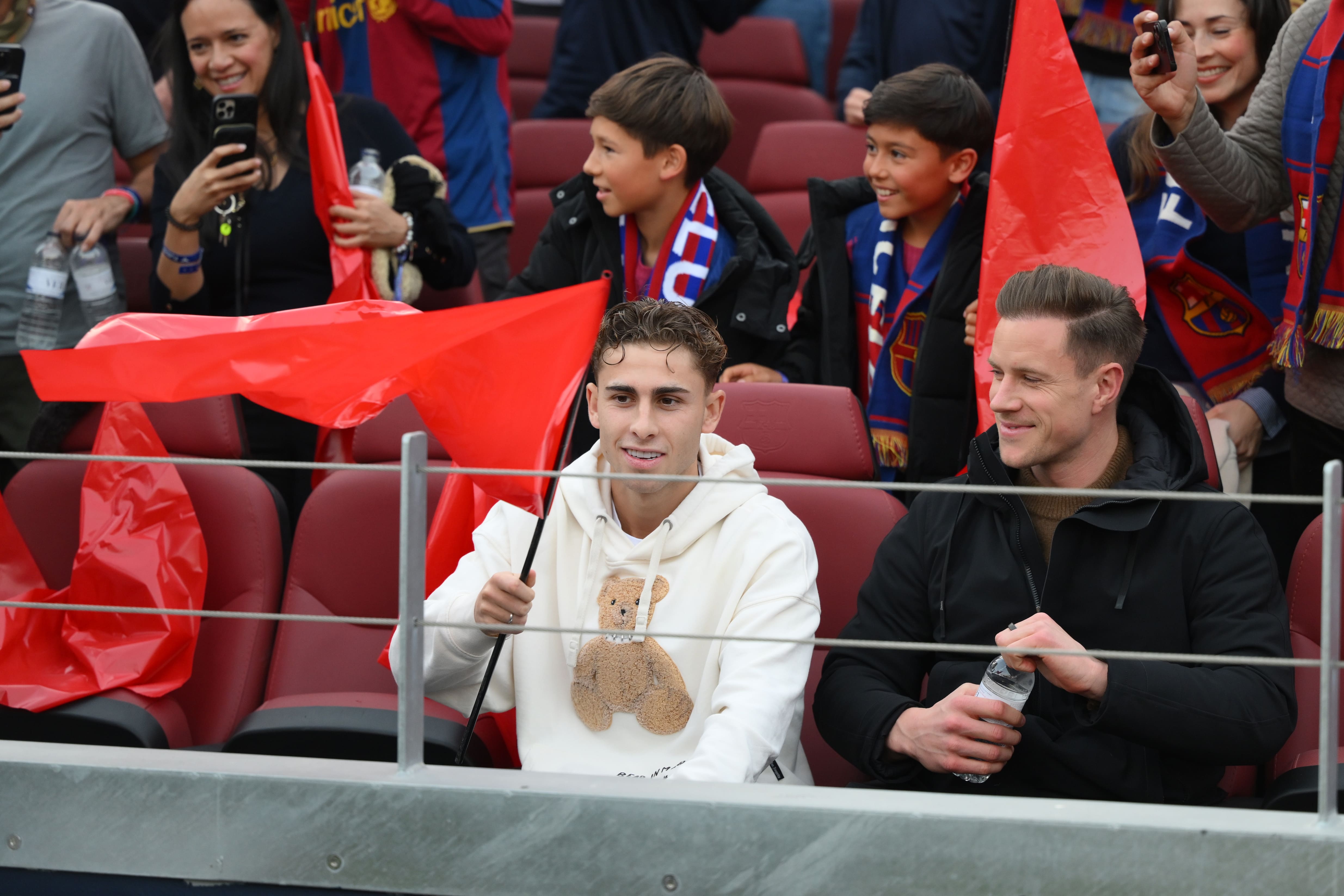 Fermin Lopez in the stands.