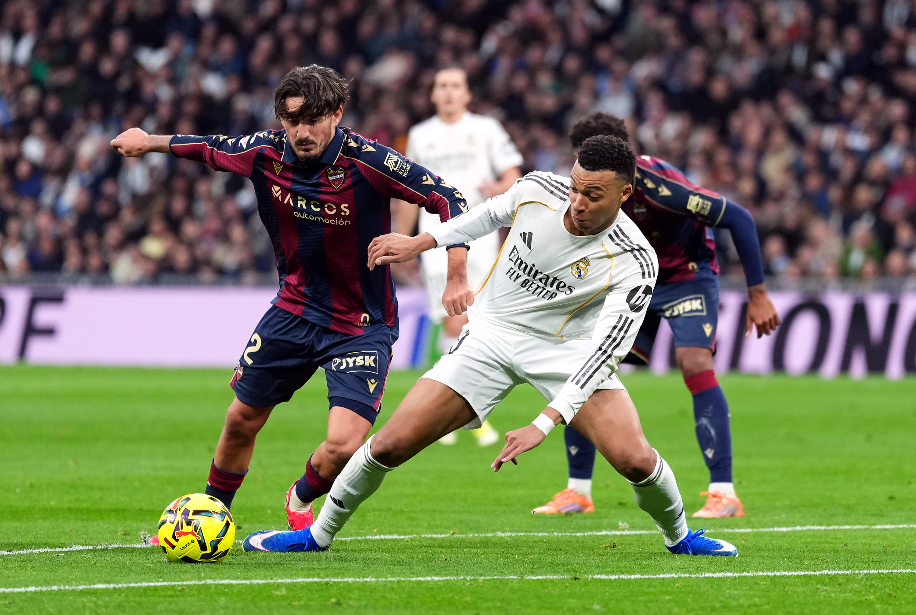 Mbappe during their 2-0 win over Levante.