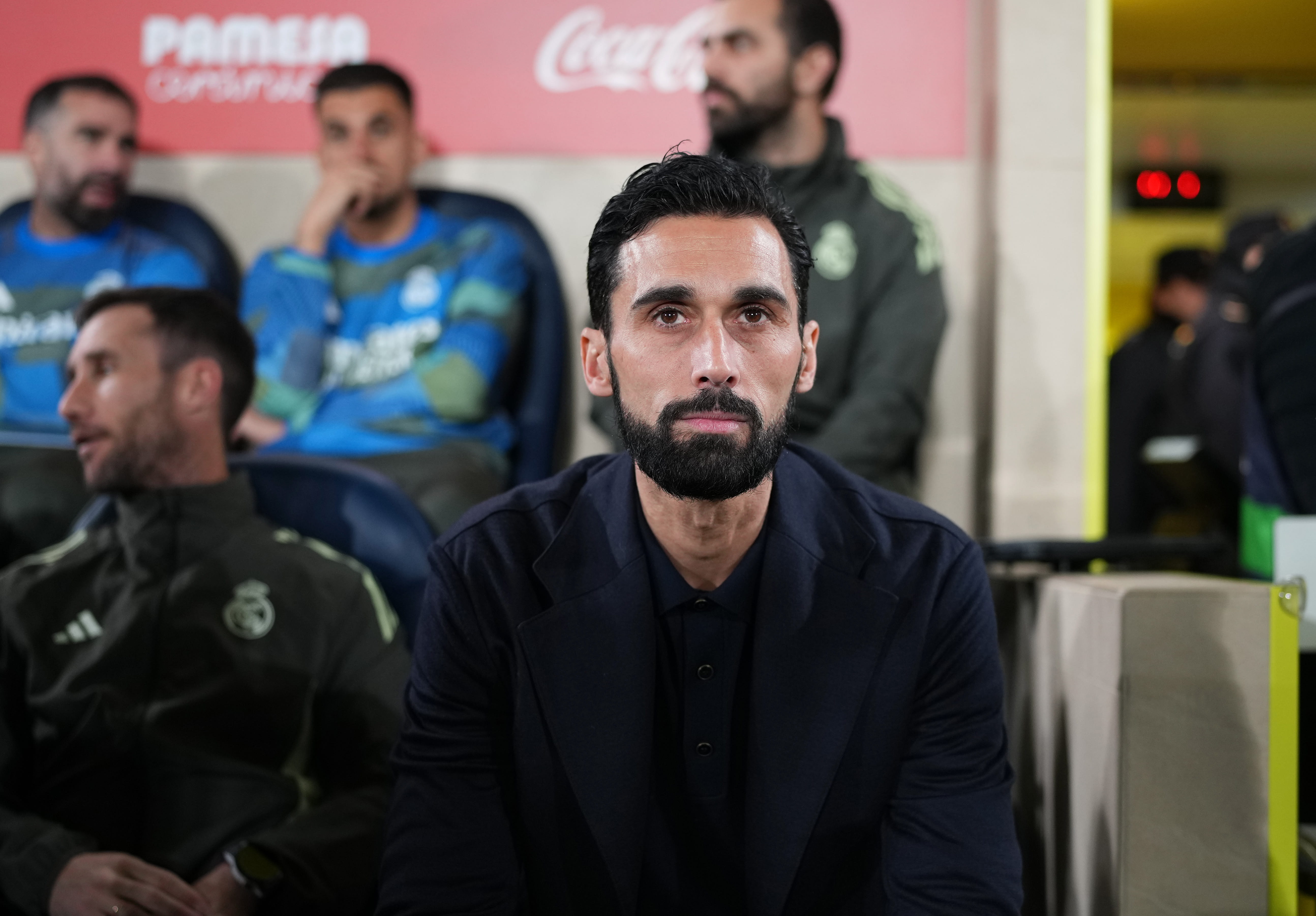 Arbeloa during Real Madrid's clash with Villarreal.