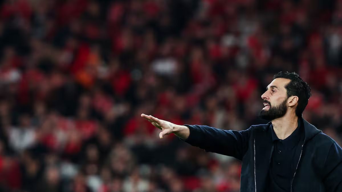 Arbeloa on the touchline for Real Madrid.