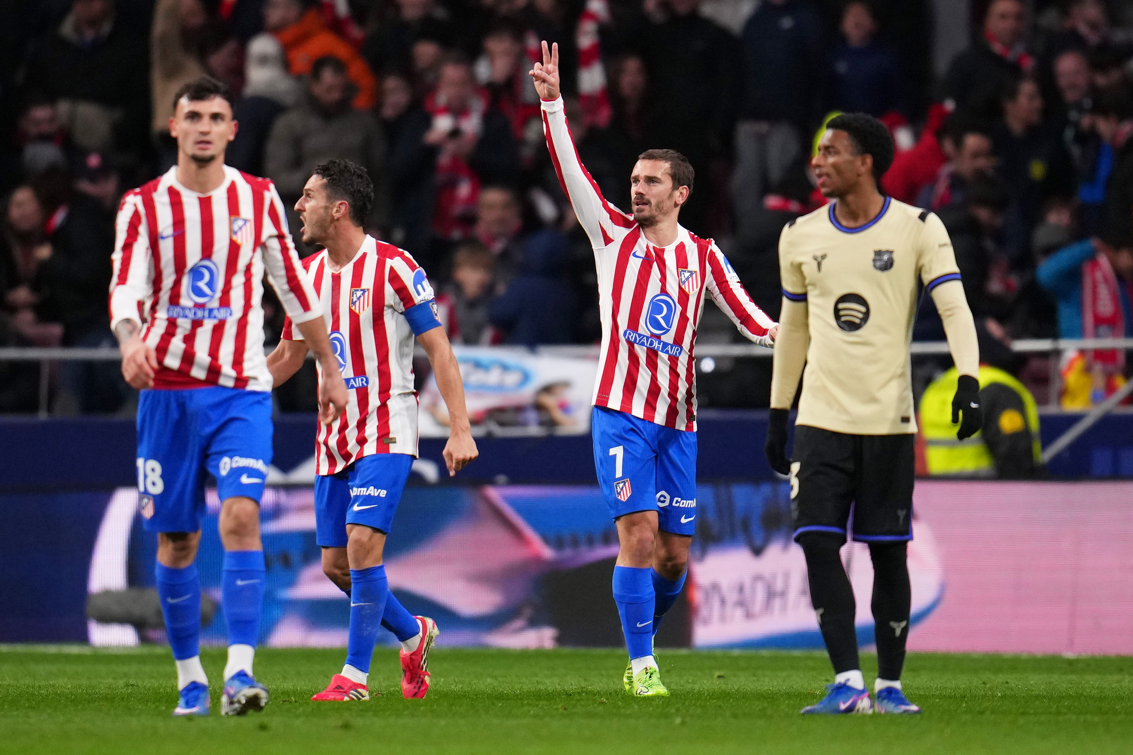 Atletico Madrid thumped Barcelona.