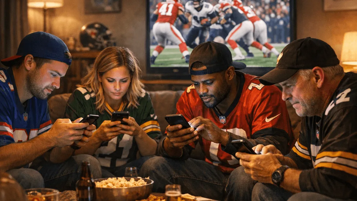 NFL fans betting on the game